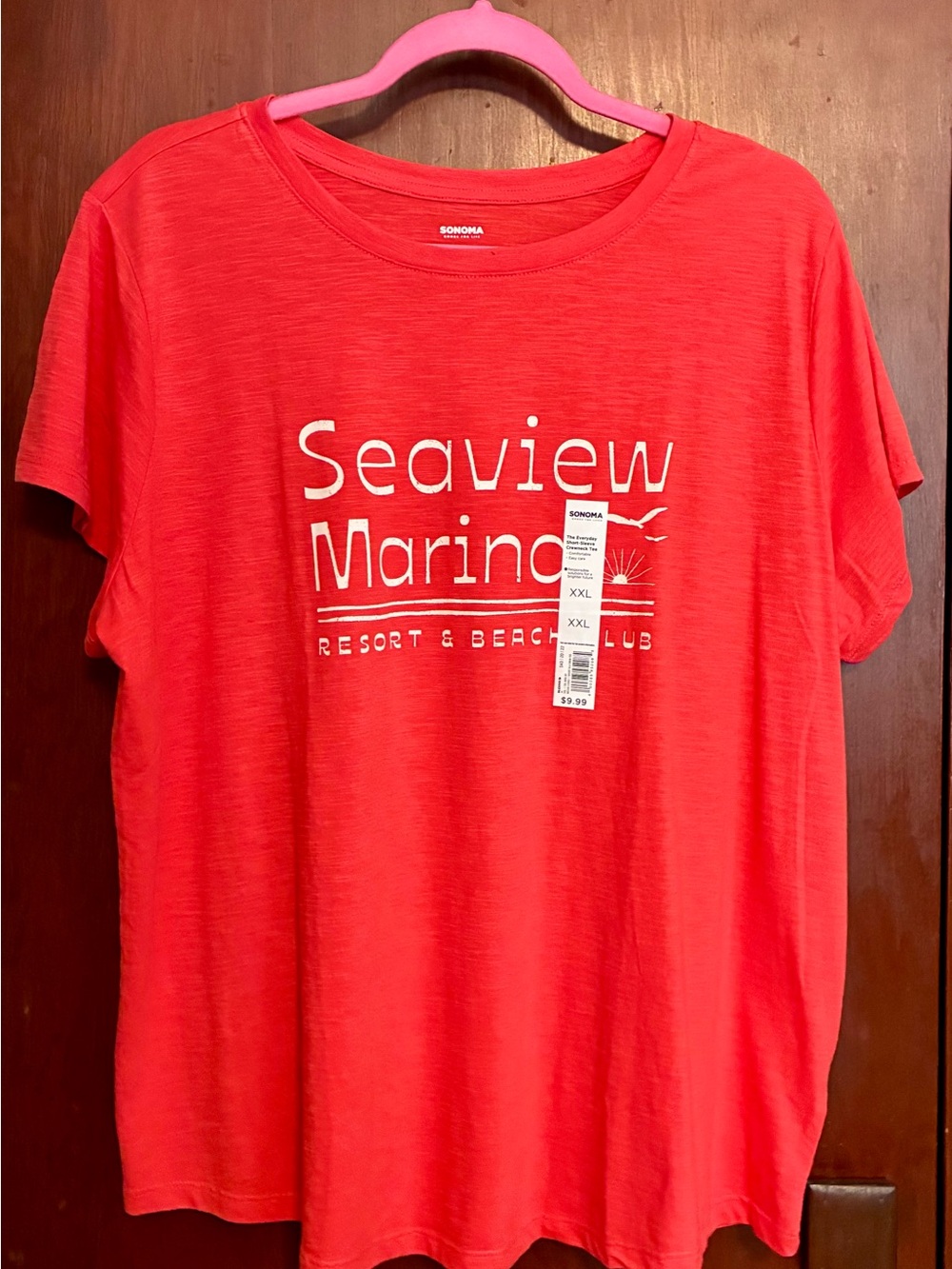 Sonoma Red Seaview Marina Graphic Short Sleeve Tee